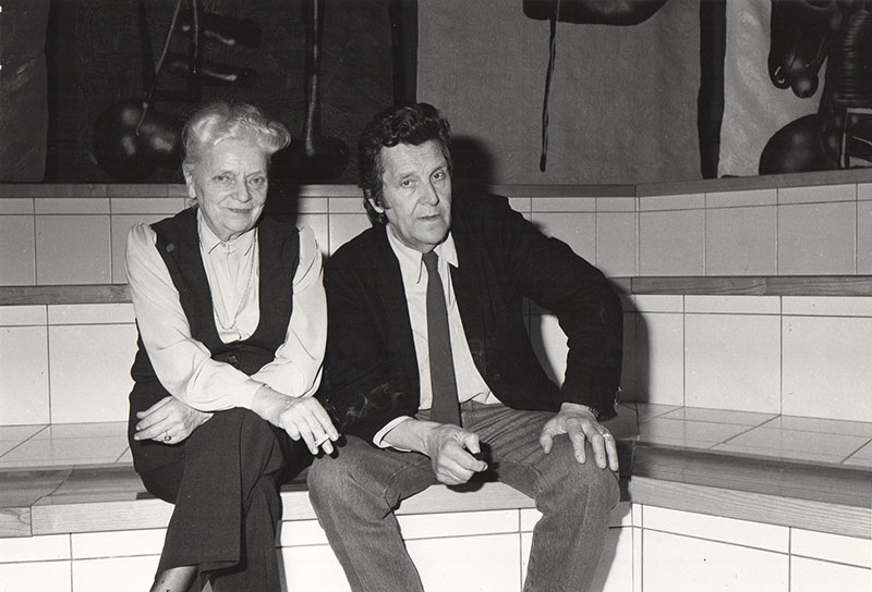 Avec Hélène Parmelin, Dunkerque 1986, photo Frédéric ARLOTTI