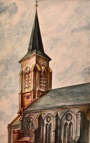 Eglise Saint Martin par Ladislas KIJNO